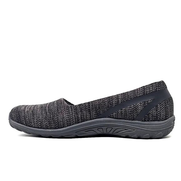 Skechers Reggae Fest Dread Knit Gray Black Slip on Relaxed Fit Flats Women's 11 - Picture 8 of 12